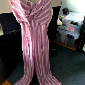 Lulus Striped Jumpsuit - S